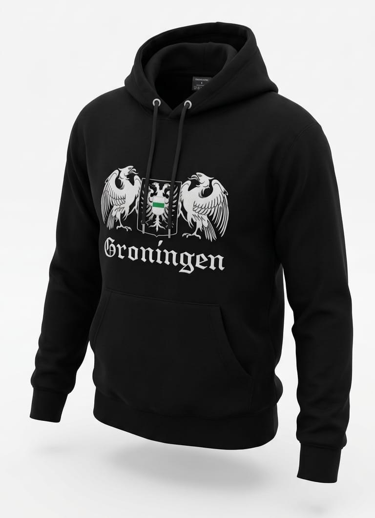 Groningen Stadwapen Hoody (geborduurd logo)