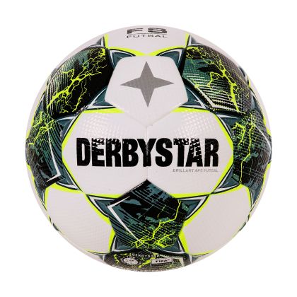 Derbystar Brillant TB II Zaalvoetbal Wit Groen Geel