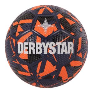 Derbystar Straatvoetbal Donkerblauw Oranje Zilver