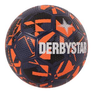 Derbystar Straatvoetbal Donkerblauw Oranje Zilver