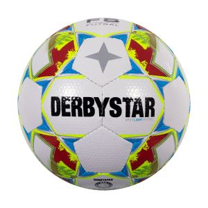 Derbystar Apus Light Zaalvoetbal Wit Blauw Rood Geel