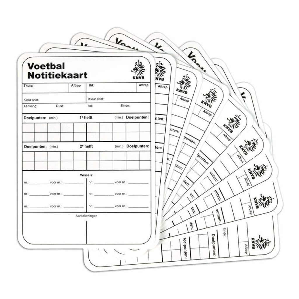 KNVB Notitiekaarten (50 stuks)