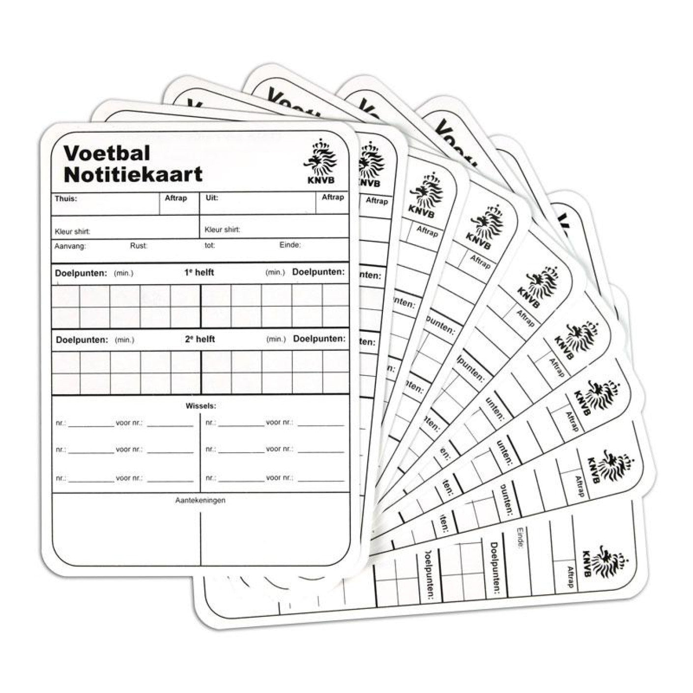KNVB Notitiekaarten (50 stuks)