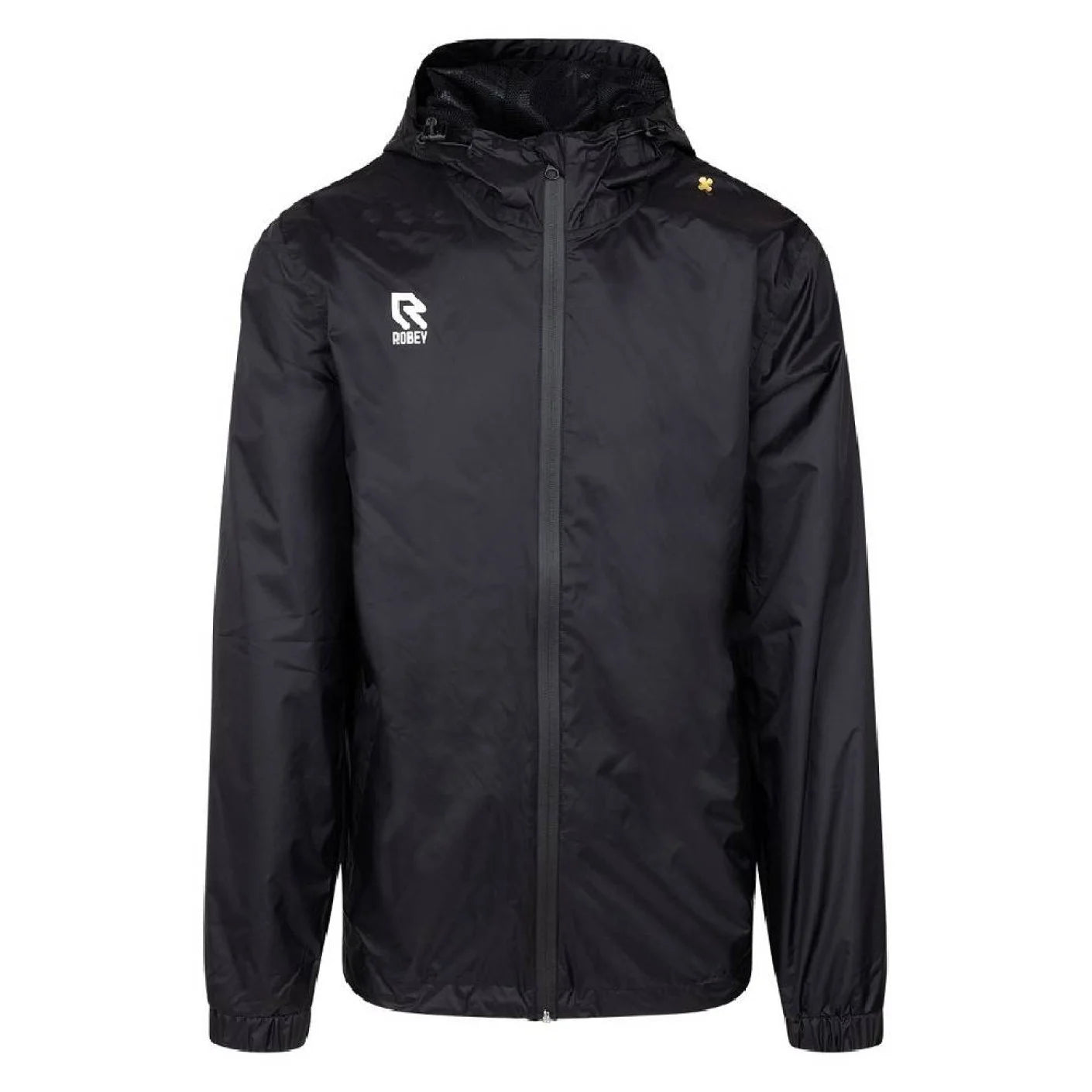 GV Groen Geel Regenjas Capuchon Robey