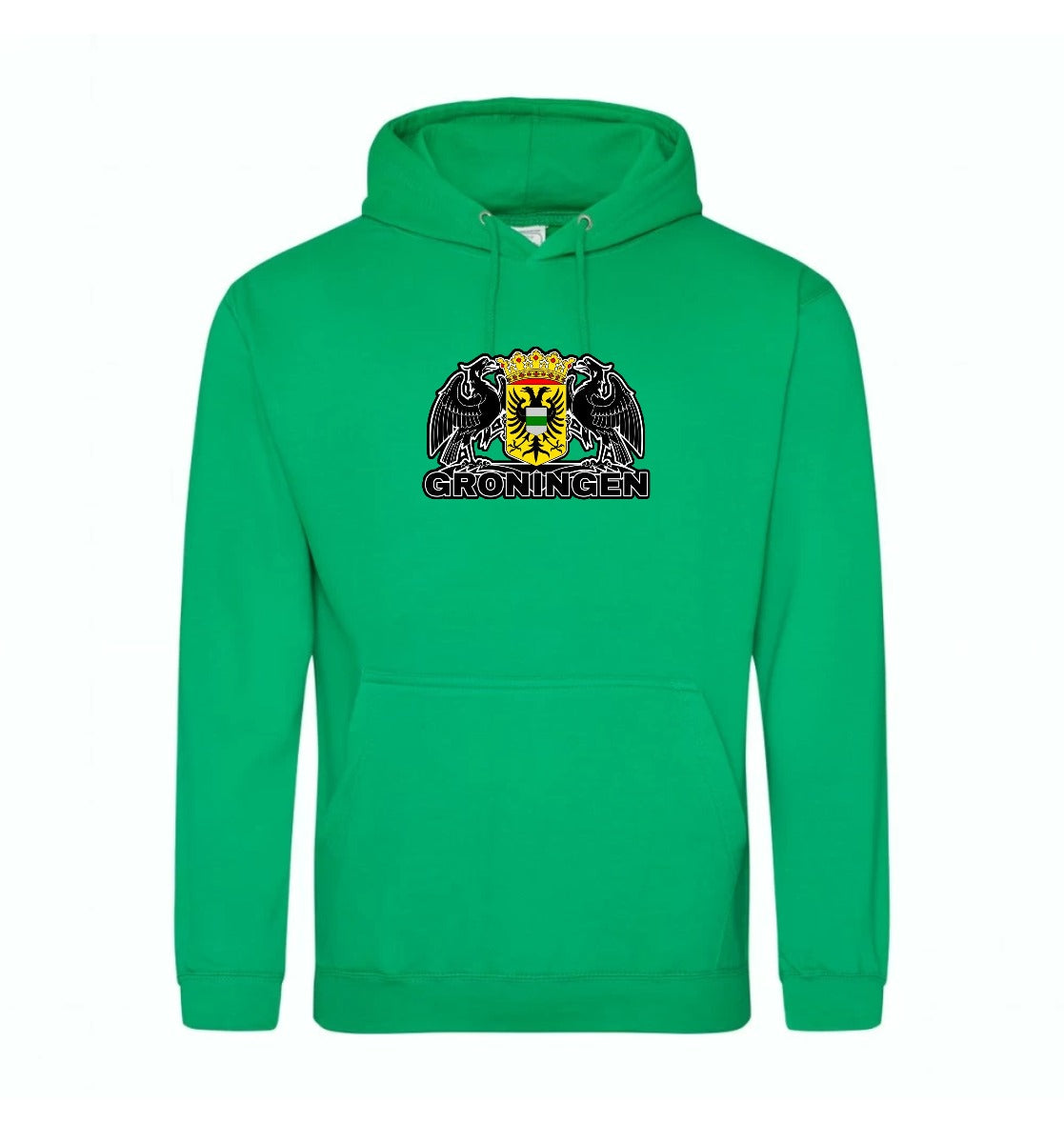 Hoodie stadswapen Groningen Groen Kids