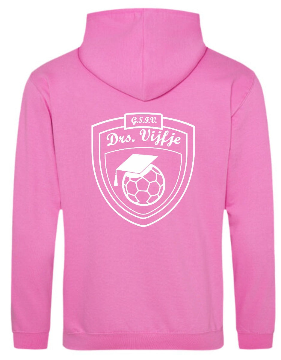 Hoodie Drs Vijfje Roze