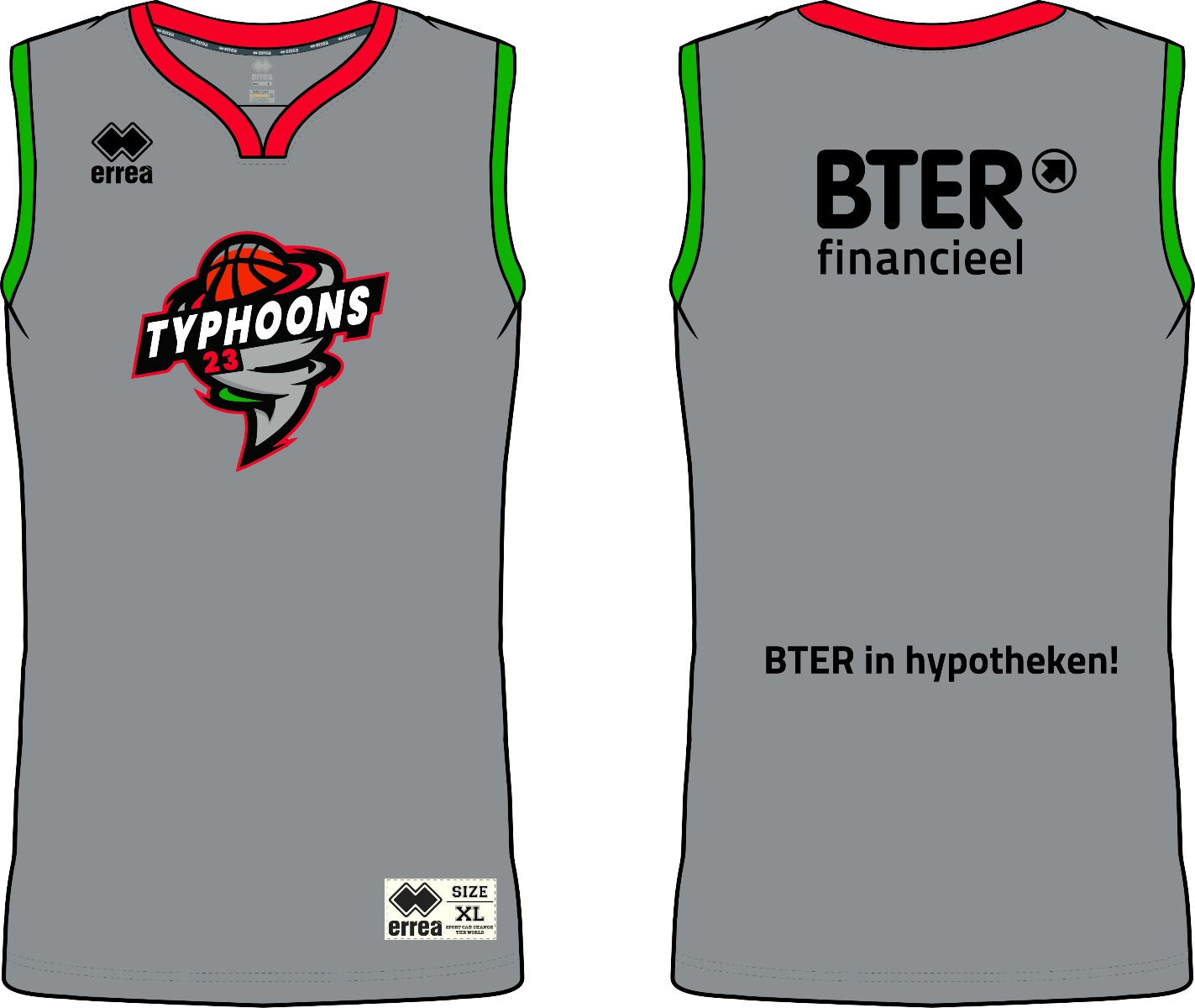 Wedstrijd shirt Typhoons 23
