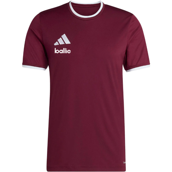 Adidas Ballie Entrada shirt Donkerrood