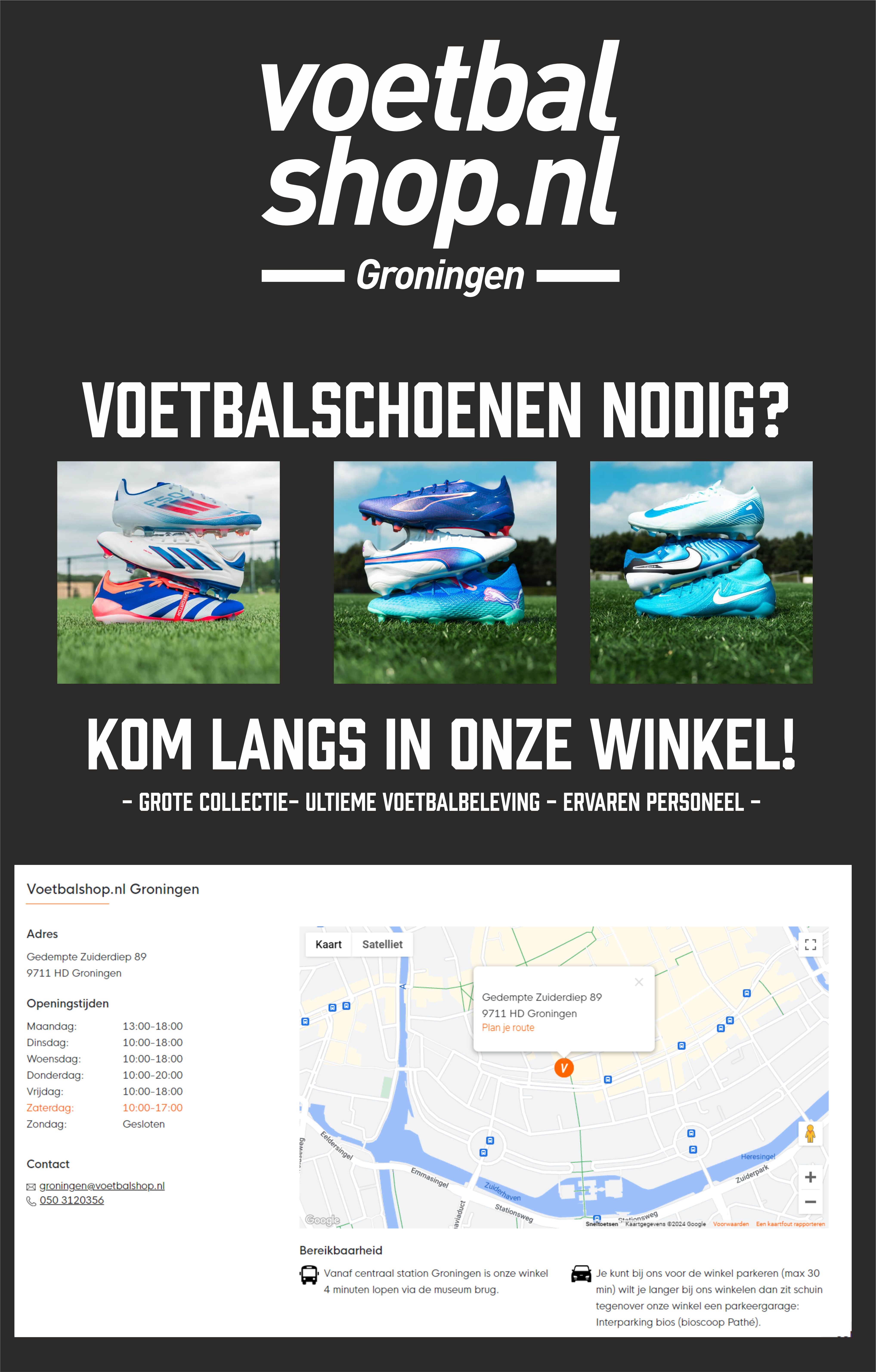 Voetbalschoenen nodig?