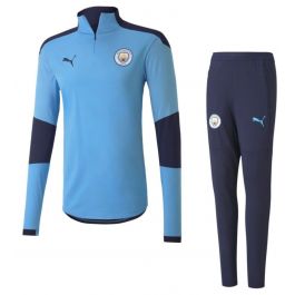 Puma Manchester City 1/4 Zip Trainingspak 2020-2021 kids Blauw