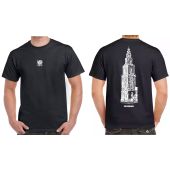 T-shirt Martinitoren Groningen Zwart