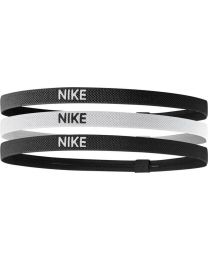 Nike Elastische Haarbanden 2.0 3-Pack Zwart Wit