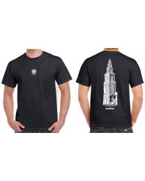 T-shirt Martinitoren Groningen Zwart